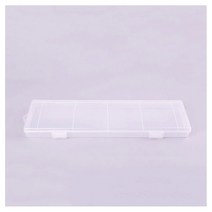 투명 긴사각 수납 케이스 중형, 단품, 단품