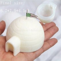 홈공방 크리스마스 몰드 시즌 양초 시리즈 아로마 테라피 양초 실리콘 몰드 트리 산타 곰 엘크 이글루 몰드, 06 F-mold