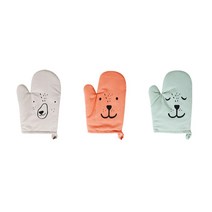애니멀 프렌즈 주방 오븐장갑 렌지장갑 안티고온, 곰돌이 오븐장갑/그레이