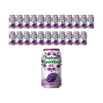 DAE 트로피카나 스파클링 포도 355ml X 24개