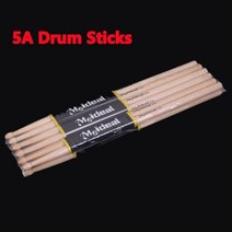 1/4/10 Pairs 드럼 스틱 5A 메이플 고품질 목재 타악기 액세서리 칼림바 마림바 건반 전자 악기, 6 Pairs