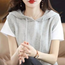 뜨개 조끼 레이스 60대 뷔스티에 레이어드 손 엄마옷 유넥 니트 꽃자수 미니 여성