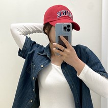 에이치스 쨍한컬러 볼드 레터링 자수 캐주얼 커플 볼캡 야구모자