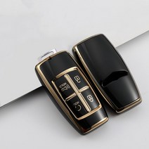 G70튜닝 G80튜닝 GV80튜닝 TPU-자동차 키 케이스 4 6 8 버튼 스마트 키리스 엔트리 원격 제어 보호대 커버, 01 4 Buttons Black