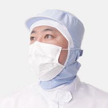 코스모스웨이 HACCP 해썹 위생 모자 식품 공장 위생모 쿨스판 버사피트, 기본형 위생모 - 하늘색, One Size