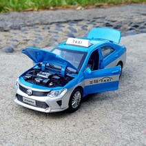 1:32 아우디 폭스바겐 택시 다이캐스트 장난감 자동차 모형 피규어, 캠리 렌탈 블루