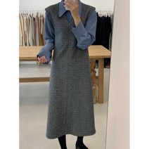 레아 가을 겨울 결혼식 하객원피스 돌잔치 엄마 상견례 셔츠 조끼 원피스 오피스룩 66사이즈 30대여성쇼핑몰