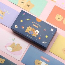 핑크풋 편지 봉투 세트 용돈 봉투 기프트 카드 랜덤 Z