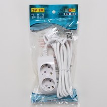 일신전기 2구 멀티코드 1.0SQ, 2m, 1개