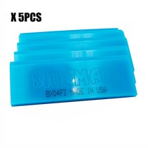 스크레이퍼 TOFAR 교체용 블루맥스 고무 블레이드 스퀴지 보호 필름 랩 스트립 자동차 착색 창 청소 도구 물 와이퍼 5 개 10, [02] 5pcs hard blade