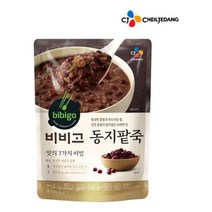 [모비딕컴퍼니] 간편식스프 닭곰탕 돼지국밥 식당재료 삼계탕 감자탕 동태탕 간식 식자재, 잇★ 비비고 동지팥죽450g 한끼식사 간편조리식, [좋아요]