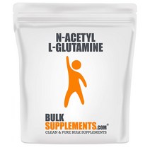 해외 BulkSupplements L-Glutamine Powder BCAA 글루타민, 2개