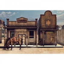 Yeele 3 7x2 4m(12x8피트) 빈티지 서부 목조 집 배경 레트로 은행 말 헛간 오두막 카우보이 사진 그림 소년 남성 초상화 부스 촬영 비닐 벽지 스튜디오 소품, 12x8ft