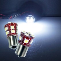자동차 순정 램프 DIY 교체용 국산 LED 전구 캠핑카 버스 화물차 트럭 트레일러 픽업, 레드LED 12V용 14발 싱글, 상세페이지참조
