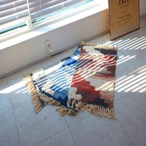 순면 태슬 싱크대 현관 욕실 화장실 주방 발 매트, 핑크