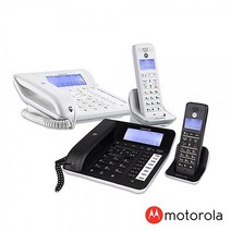 모토로라 유무선 전화기 C7201A 블랙화이트발신자표시녹음통화녹취자동응답기능, 블랙