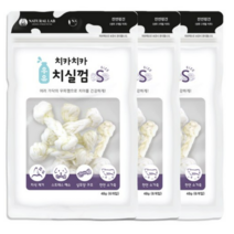 내츄럴랩 치카치카 강아지 우유 치실껌 S 48g, 우유맛, 3개