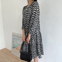 [로잘린] 도트 2단셔링 원피스