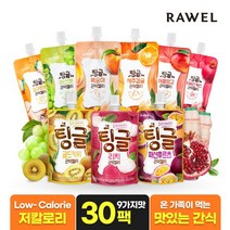 [KT알파쇼핑][30팩] 팅글 곤약젤리 9가지맛(복숭아 머스캣 애플망고 감귤 석류 리치 등), 6-1. 제주감귤+리치+패션후르츠