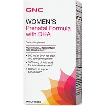 미국영양제 미국 태교 비타민 DHA 90 소프트젤 함유 GNC 여성용 산전 포뮬러