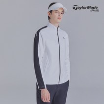 [테일러메이드] 남성 로고 배색 집업 점퍼 TMJUK3301-100