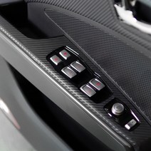 [JR SHOP] 쌍용 티볼리 윈도우 패널 카본 데칼 스티커 차량용품, 윈도우패널(뒷열열선무) - 헤어라인블랙