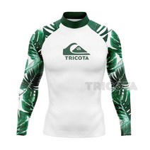 머맨슈트 습식잠수복 모자 조끼 남성용 UV 차단 타이트 긴 소매 서핑 티셔츠 수영 다이빙 러쉬 가드 비치, 10 FCLTRIC23223361_02 S