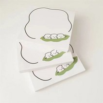 귀여운 강아지 포스트잇 메모스티커 50p, 세트1, 4개