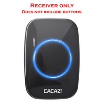 무선 스마트 초인종 도어벨 현관문 차임벨 디지털 cacazi 60 차임 110db 300m 방수 원격 eu au 영국 미국 플러그 도어 벨 배터리 1 버튼 1 2 3 수신기, 수신기 전용