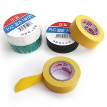 절연 테이프 19mm x 10m 흰색, 5개