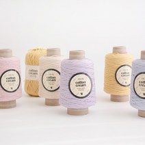 야나 [콘사] 코튼크림 콘사 150g (cotton cream) 100%면사 부드러운실 의류실 소품실 대바늘실 코바늘실, 807 베이비핑크