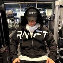 어깨 넓어보이는 오버핏 후드집업 짐웨어 헬스 빅사이즈