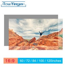 Touyinger 16:9 고휘도 반사 프로젝터 스크린, 130 인치