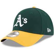 New Era MLB The League 9FORTY 조절 가능한 모자 캡 프리 사이즈 5539262571, Oakland Athletics Alternate