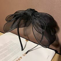 헤어 악세서리 최신 아름다운 검은 색 큰 활 베젤 머리 장식 여자 머리띠 여자 빈티지 활 머리 밴드 와이드