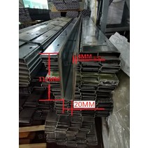 현관문 철제 주차금지표지판 간편한설치 스텐 펜스망 평철난간대 대문 안전표시 안전 핸드레일, 112MM 고아연도금방청강조 2.5m 1개(실후 4MM