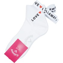 캘러웨이 여성 발목 양말 리본 삭스 단목, WT