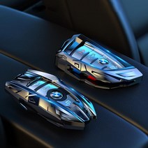 BMW 4시리즈 5시리즈 전용 F32 F33 F36 G22 G23 F07 F10 G30 로봇 키케이스 홀더 키링 지갑 커버 스마트키 액세서리 튜닝 몰딩용품, BMW신형_실버