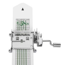 자작곡 수동 오르골 핸드 크랭크 뮤직 상자 키트 DIY 박스 3pcs 종이 테이프 구멍 펀처, 없음