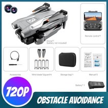 입문용 촬영용 드론 FPV Z908Pro 카메라 탑재 RC 쿼드콥터 드론 HD 4K 지능형 장애물 회피 기능 미니 프로페셔널, 미국, GY 720P 1B