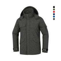 랜더스 남성 여성 겨울 방한 퀼팅 패딩 점퍼 자켓 멜란지