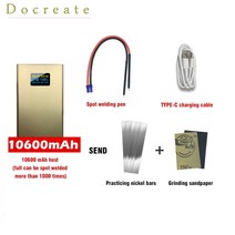 스팟용접기 미니 스폿 용접 dx10 휴대용 oled 조정 가능한 배터리 도구 18650, 10600mAh