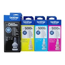브라더 BTD60BK BT5000C DCP-T310 T710W T510W 프리미엄정품잉크, 정품잉크_BT5000Y_노랑, 1개
