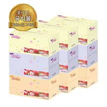 미용티슈 천연펄프 포그니각티슈 250매(2겹)9개 무형광휴지, 9개, 250개