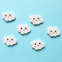 도토리디자인 미니 스마일구름 오브제3p 수첩