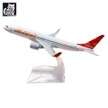 미니어처 제주 항공 모형 비행기 미니어쳐 에어라인 항공기 B737 민항기 1:400 모형, 단일