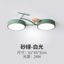자전거 거치대 벽걸이 침실 램프 룸 천장 조 led 자전거 모델링 성격 실내, 01 Sand green_02 warm light