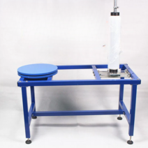 수동 파렛트 랩핑기 상자 소형 박스 필름 포장기 상업, 단일봉 (다리 조절 가능)