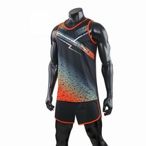 쇼트트랙스케이트남녀공용 카미세타 조끼 및 반바지 달리기 대회 세트 육상 스포츠웨어 스프린트 러닝복 티, 13 Men  4XL, 04 Black