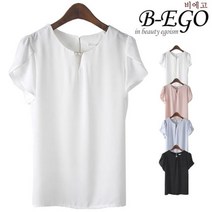 비에고 C573 튤립소매 진주 블라우스